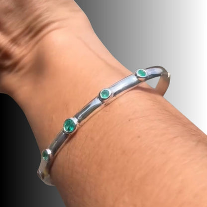 Brazalete Con Esmeraldas